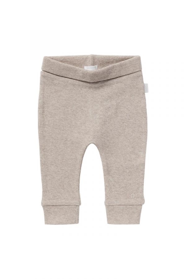 Noppies-Taupe Melange U Pants Comfort Rib Naura