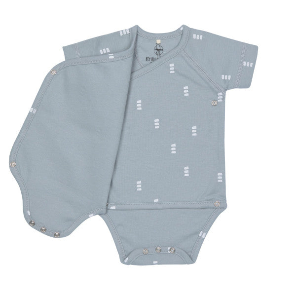 Short Sleeve Body GOTS Blocks light blue,