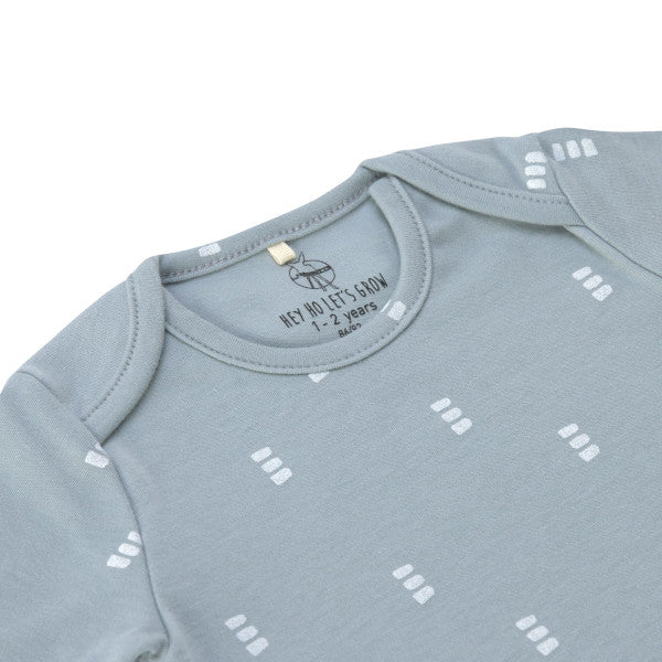 Long Sleeve Body GOTS Blocks light blue,