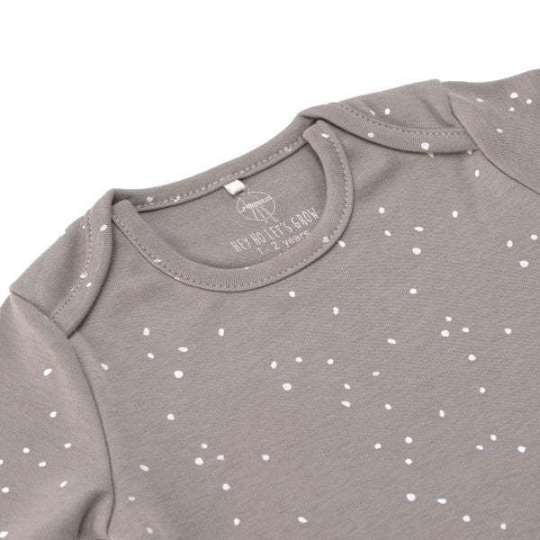 Long Sleeve Body GOTS Sprinkle taupe,