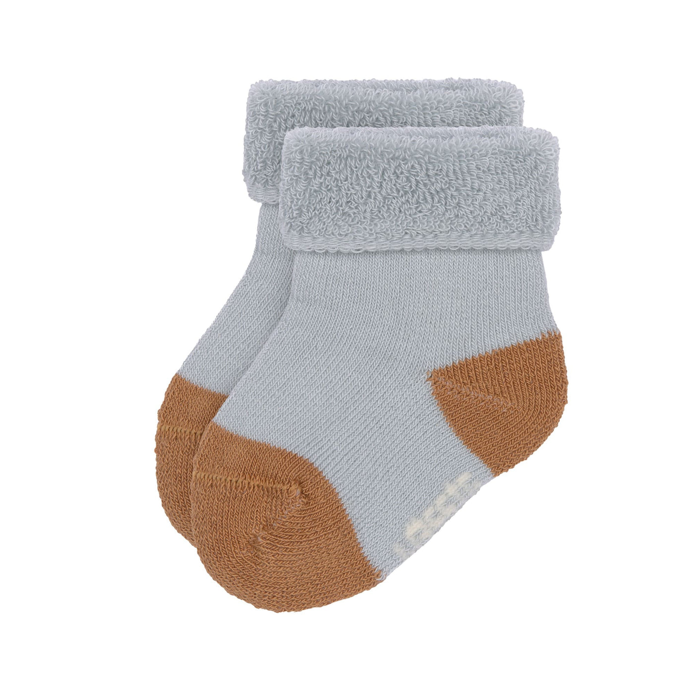 Terry Socks GOTS 3 pcs assorted light blue/caramel