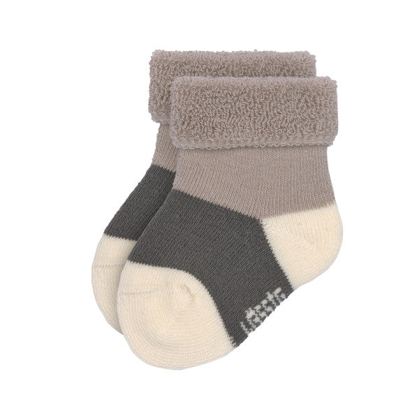 Terry Socks GOTS 3 pcs assorted anthracite/taupe