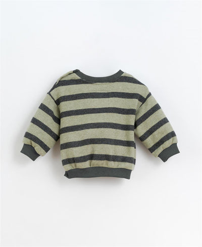 Play Up - STRIPED JERSEY SWEATER - LOURO