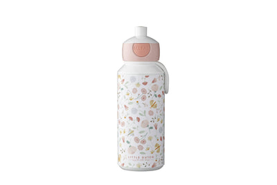 trinkflasche pop-up campus 400 ml - flowers & butterflies