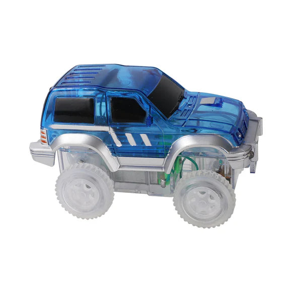 Cleverclixx- Race Track Car Blue