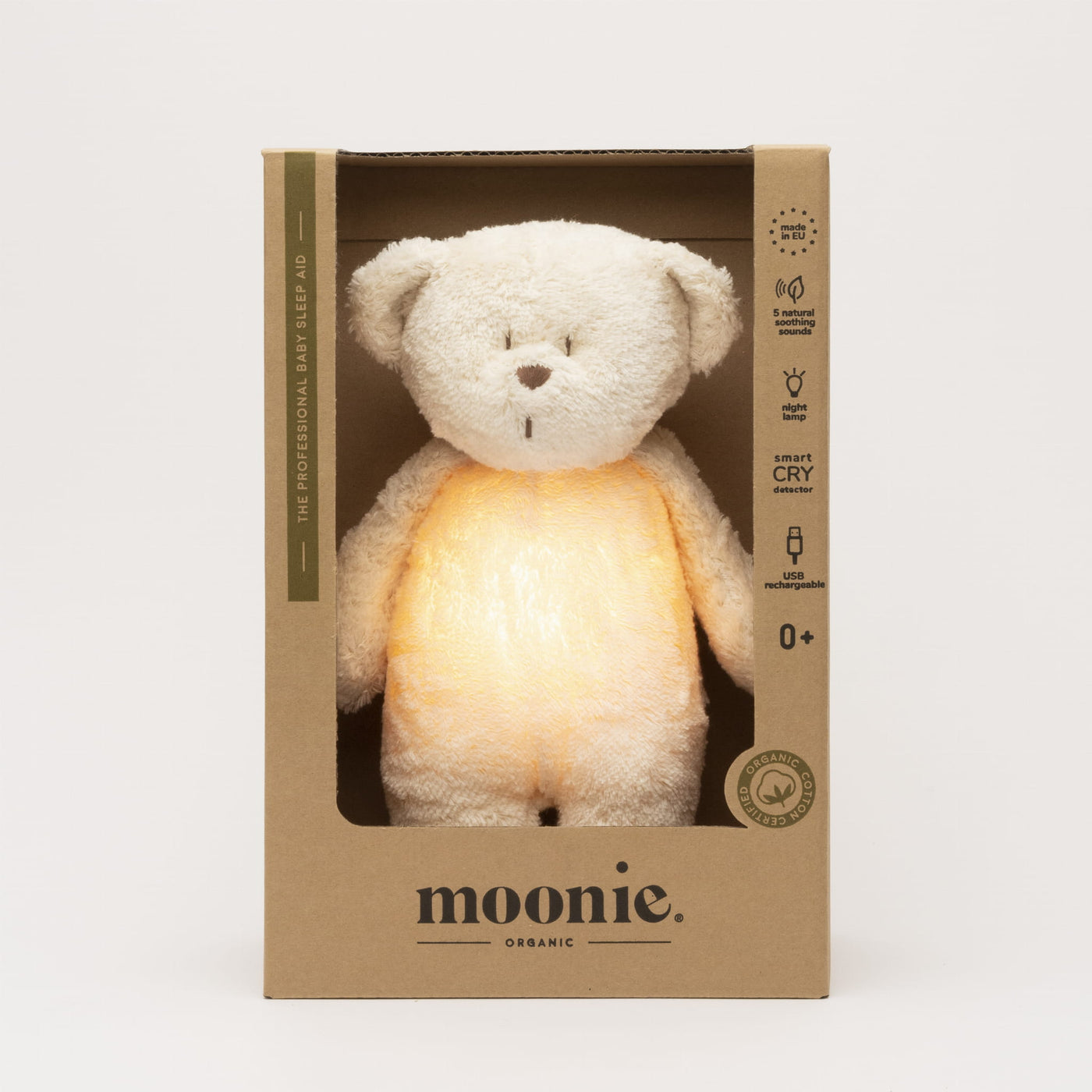 MOONIE 2.0 POLAR - ORGANIC HUMMING BEAR WITH A LAMP