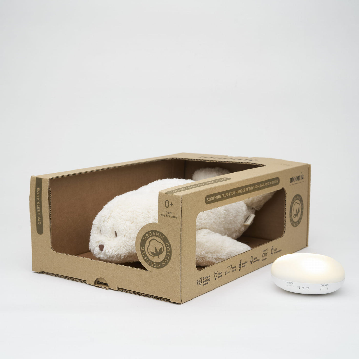 MOONIE SEAL POLAR - ORGANIC HUMMING SEAL WITH A LAMP