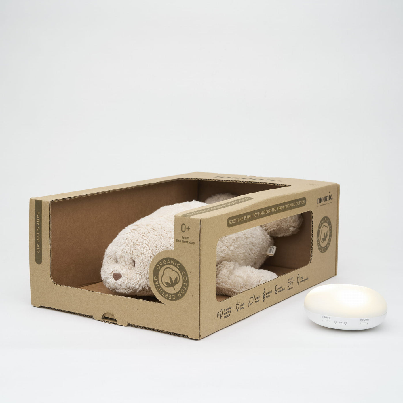 MOONIE SEAL SAND - ORGANIC HUMMING SEAL WITH A LAMP