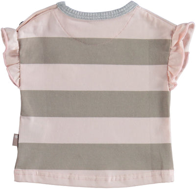 BESS - Shirt sh.sl. Striped - Pink