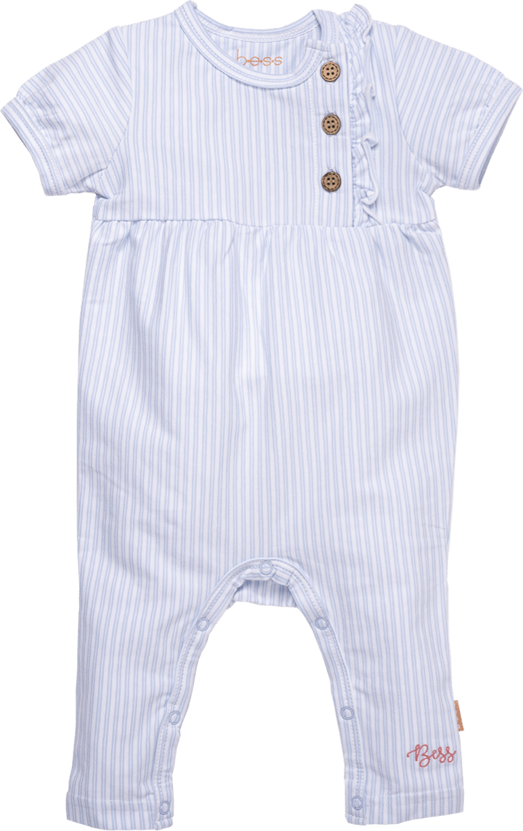 BESS - Suit sh.sl. Striped - White