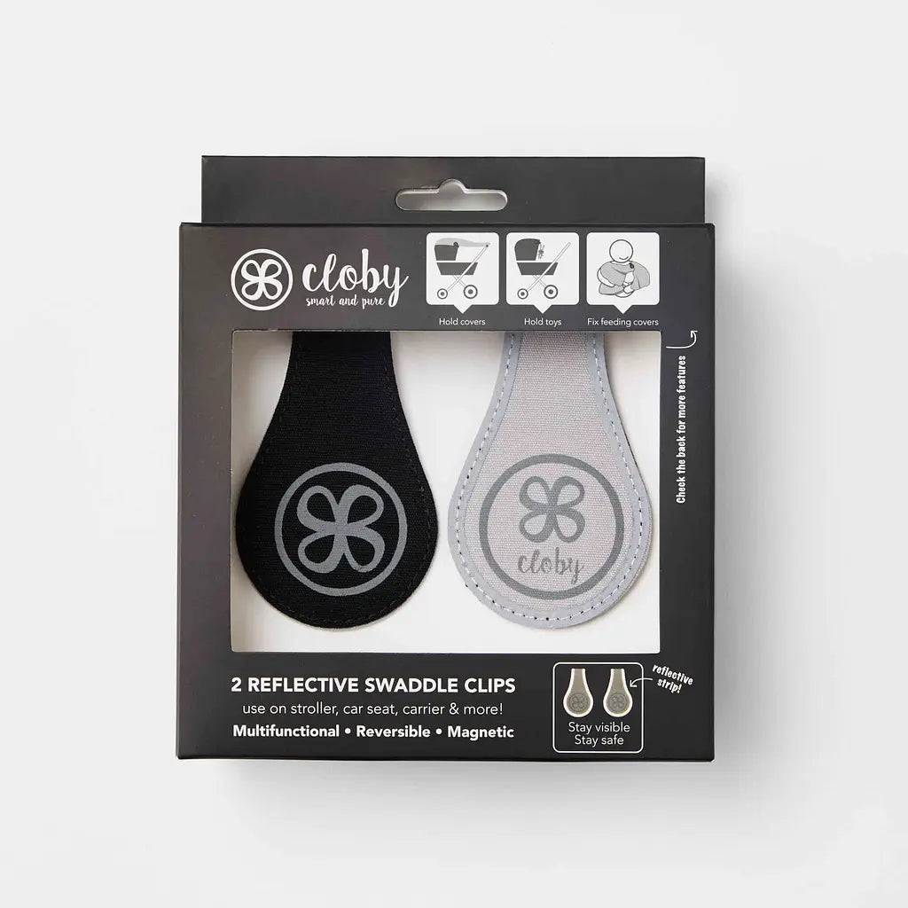 Canvas Reflective Clips-Black/Grey-10x6 cm(folded)