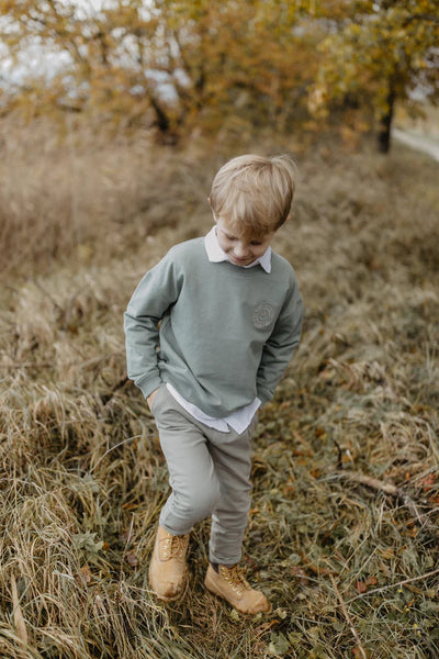 leevje-Hose 'olive' aus Bio-Baumwolle - green