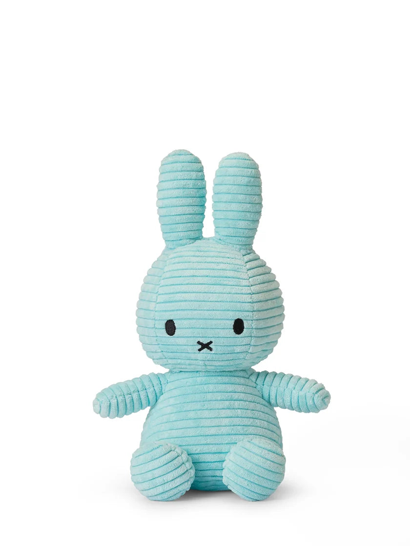 Miffy Sitting Corduroy - Turquoise - 23 cm