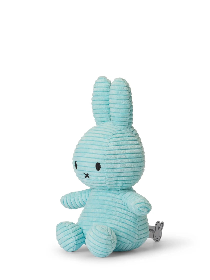 Miffy Sitting Corduroy - Turquoise - 23 cm