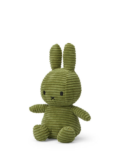 Miffy Sitting Corduroy - Olive Green - 23 cm