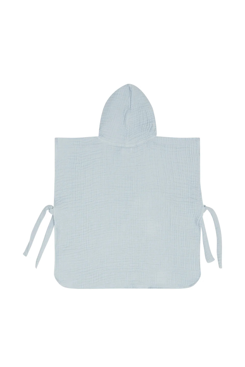 Poncho aus Musselin 'fish' - clear blue