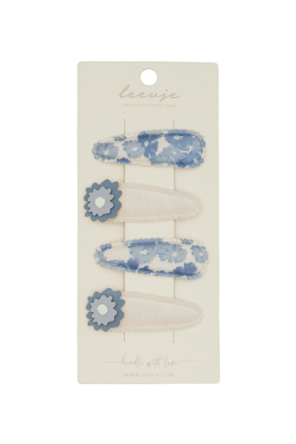 Haarspangen 'blue flower clips'
