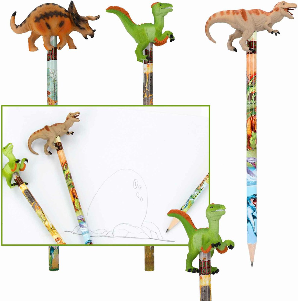 Depesche - Dino World Bleistift Mit Dino-Topper