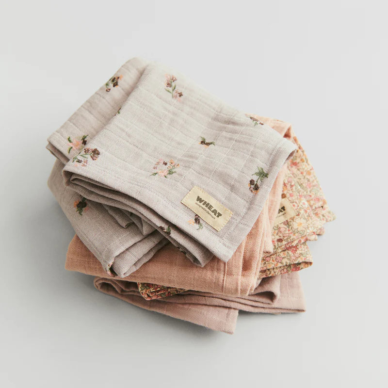 Wheat-2 pk Muslin Kaya-2032 rose dust