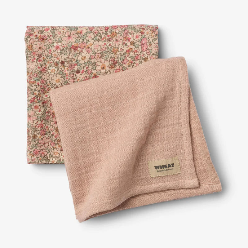 Wheat-2 pk Muslin Kaya-2032 rose dust