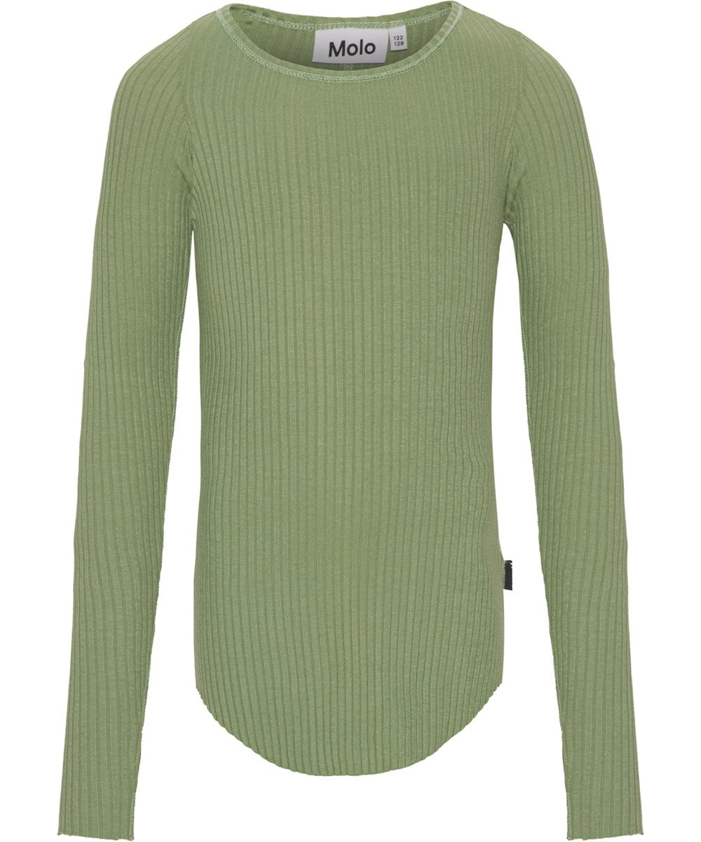 Molo-Rochelle-T-shirts Long sleeves-Moss Green