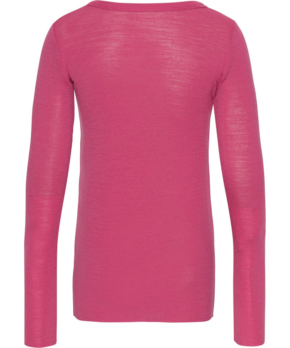 Molo-Rihanna Wool-T-shirts Long sleeves-Pink Magic