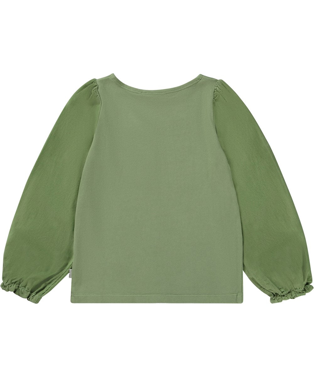 Molo-Rhoda-T-shirts Long sleeves-Moss Green