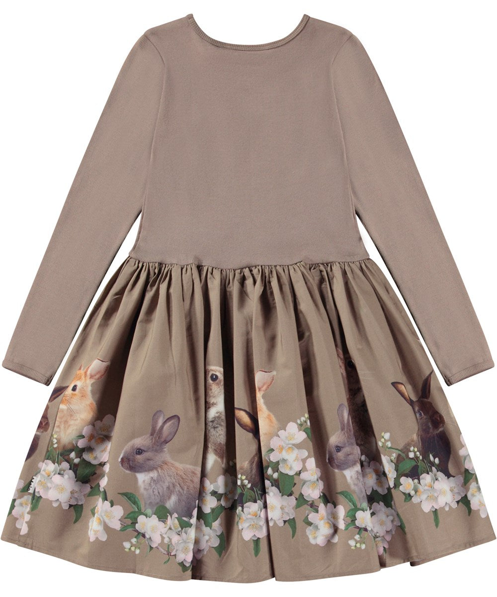Molo-Casie-Dress LS-Jasmine Bunnies