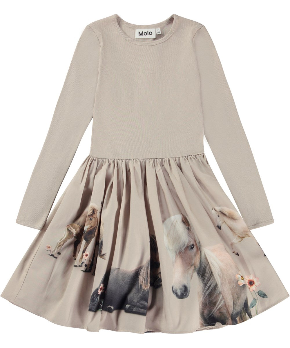 Molo-Casie-Dress LS-Pony Family