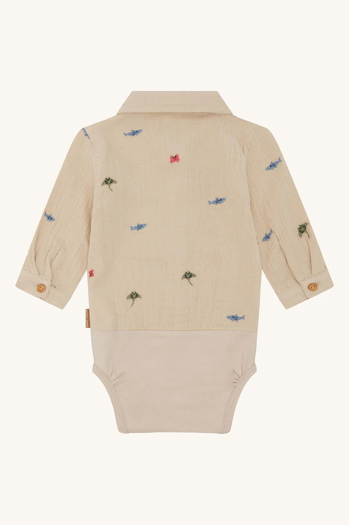 Hust and Claire-HCBertil - Body shirt-Cement