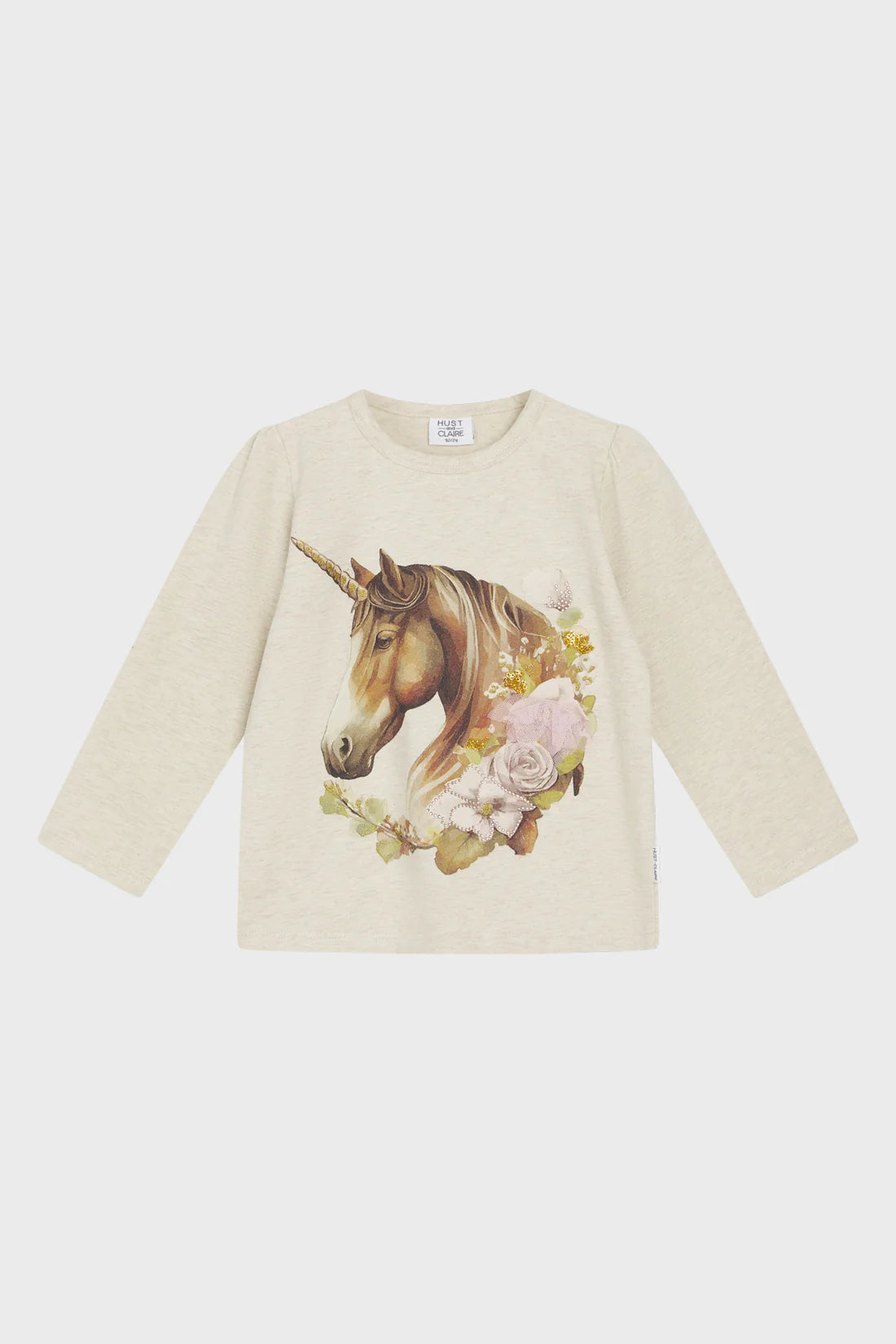 Hust and Claire-HCAnie - T-shirt-Wheat melange