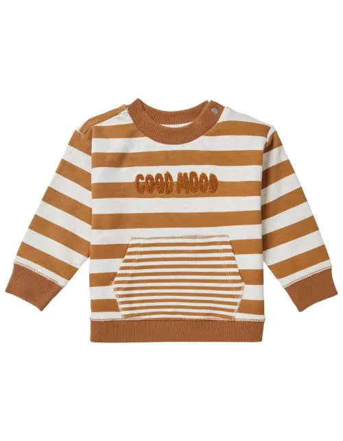 Boys sweater Tangerine long sleeve stripe
