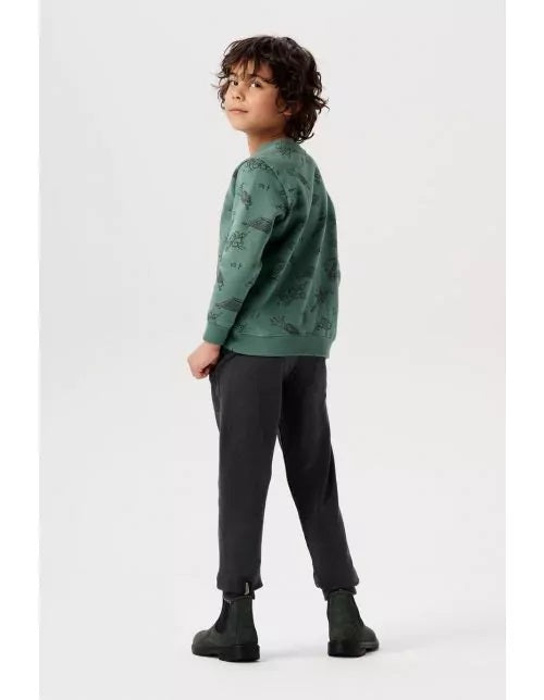 Boys sweater Williamsville long sleeve AOP-Dark Forest