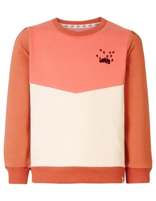 Girls sweater Avery long sleeve-Faded Rose