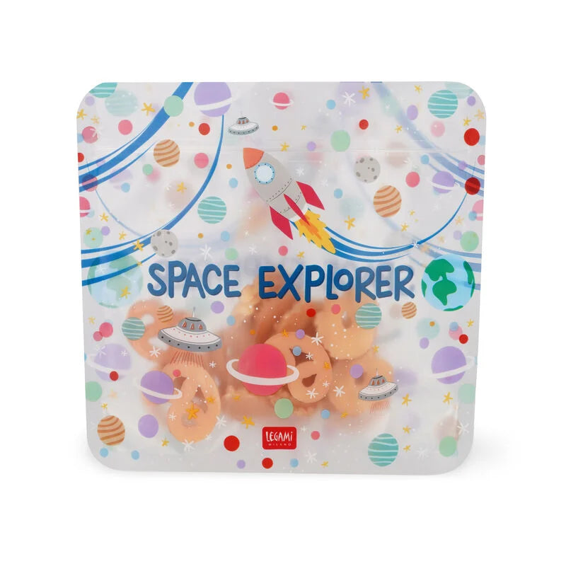 3er-Set Lebensmittelbeutel - Snack Bags- Space