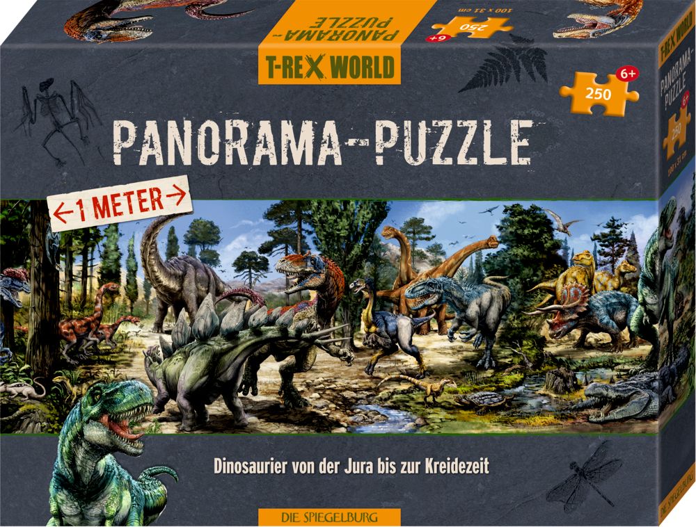 Panorama-Puzzle T-Rex World (250 Teile)