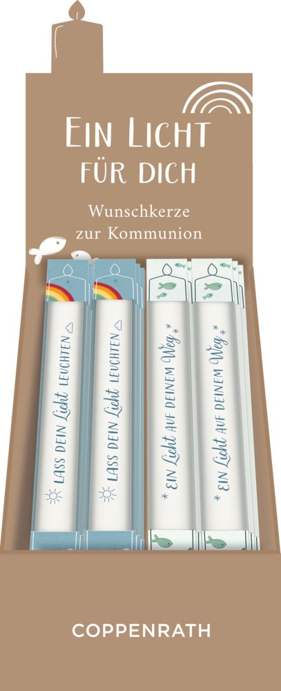 WunschKerze - Kommunion Ein Licht auf deinem Weg / Lass dein Licht leuchten