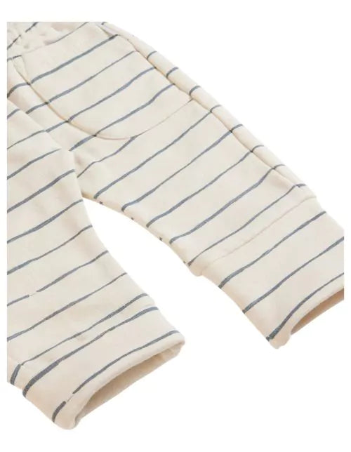Boys Pants Benjamin regular fit stripe - Whitecap Gray