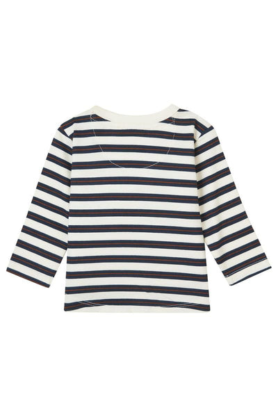 Noppies-Boys Tee Ger long sleeve stripe-Buttercream