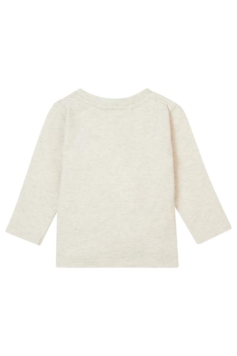 Noppies-Boys Tee Gemenos long sleeve-Oatmeal Melange