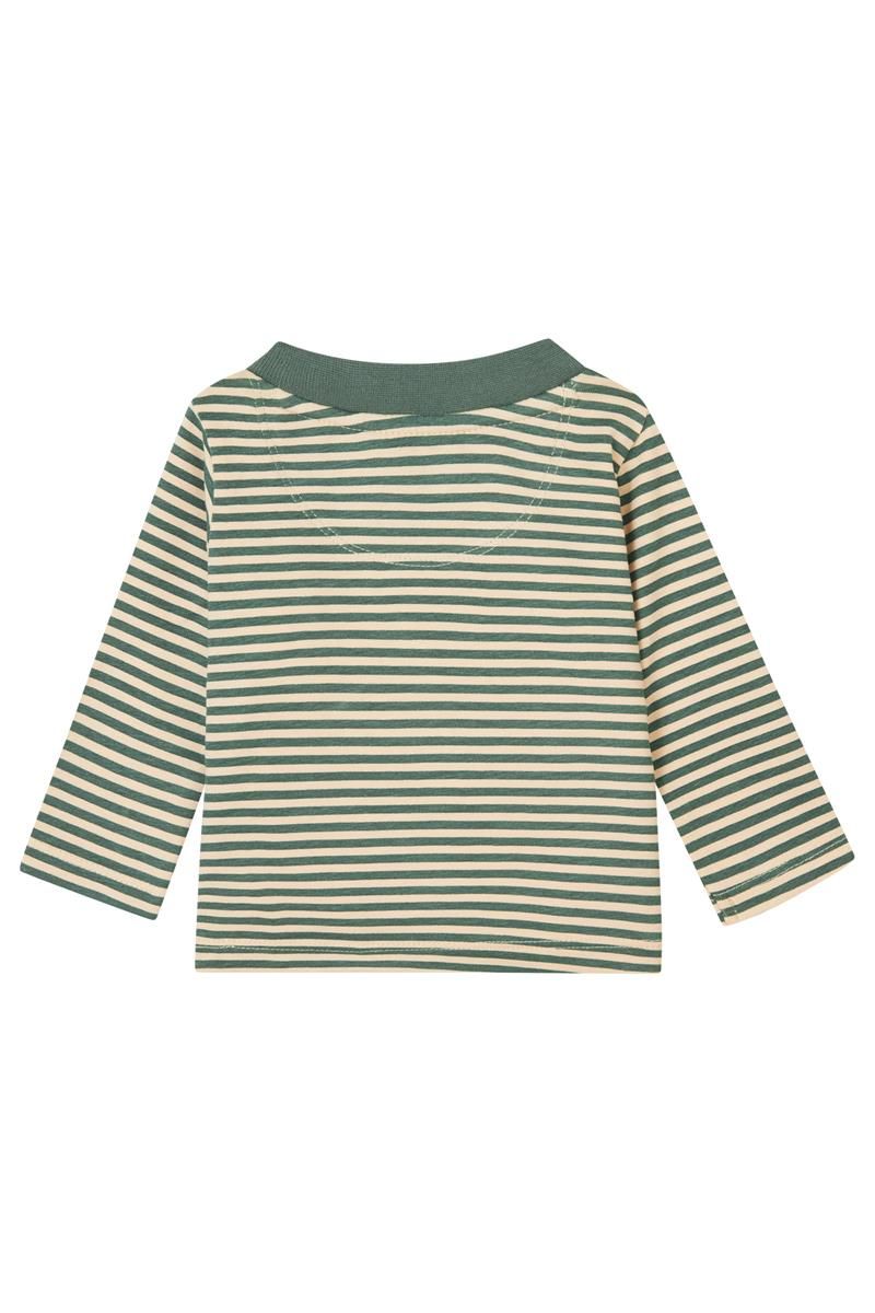 Noppies-Boys Tee Goni long sleeve stripe-Duck Green