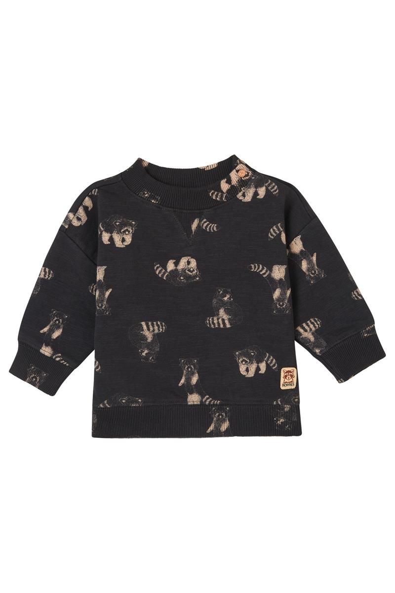 Noppies-Boys Sweater Grijota long sleeve allover print-Phantom