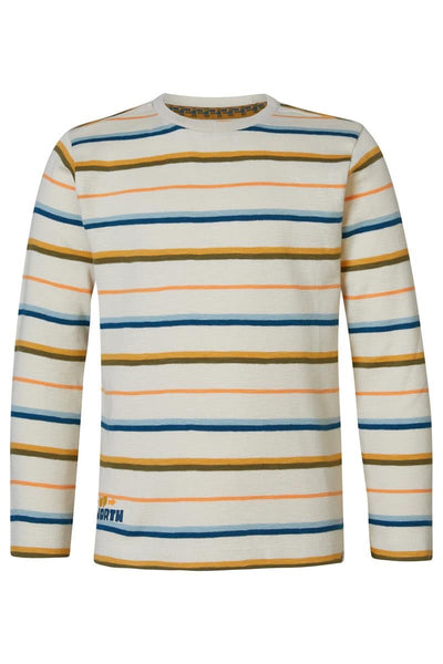 Noppies-Boys Tee Houssen long sleeve stripe-Fog