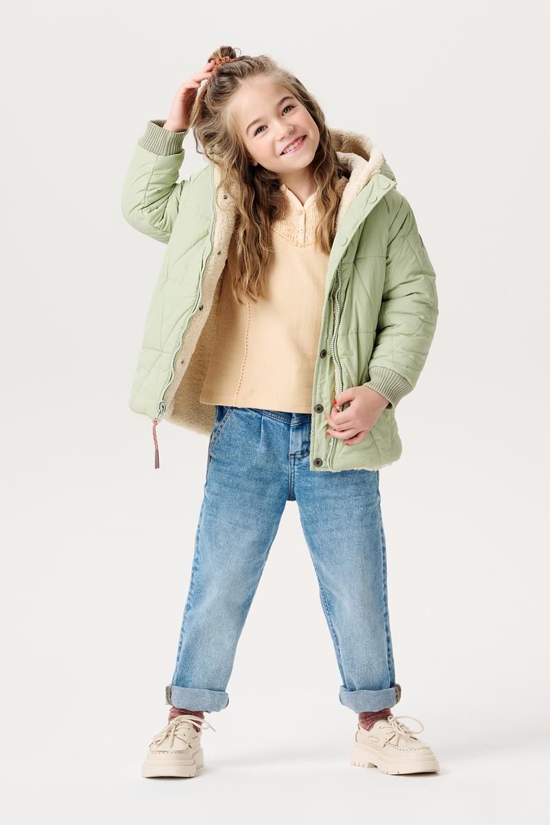 Noppies-Girls Jacket Jinbi reversible-Stone Bay