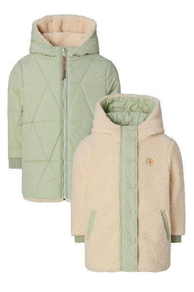 Noppies-Girls Jacket Jinbi reversible-Stone Bay