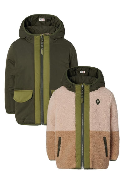 Noppies-Boys Jacket Hoyos reversible-Forest Night