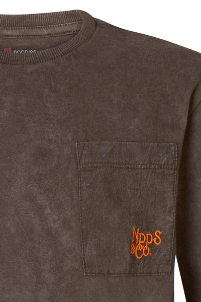 Noppies-Boys Tee Hailin long sleeve-Turkish Coffee