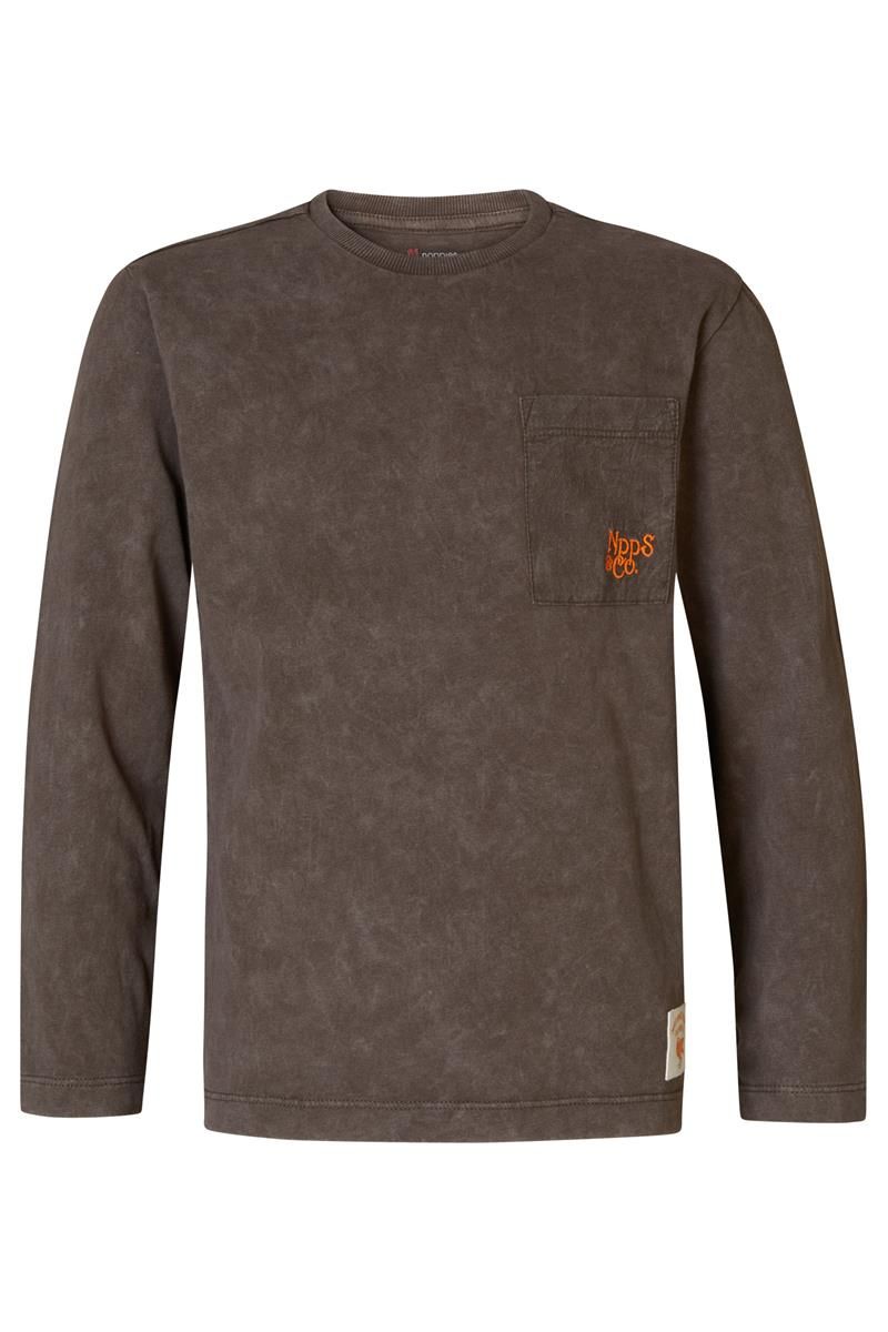 Noppies-Boys Tee Hailin long sleeve-Turkish Coffee