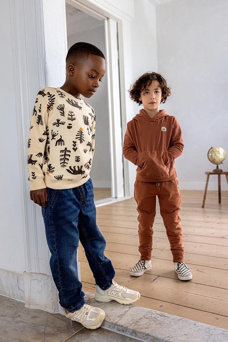 Noppies-Boys Sweater Hadera allover print-Fog