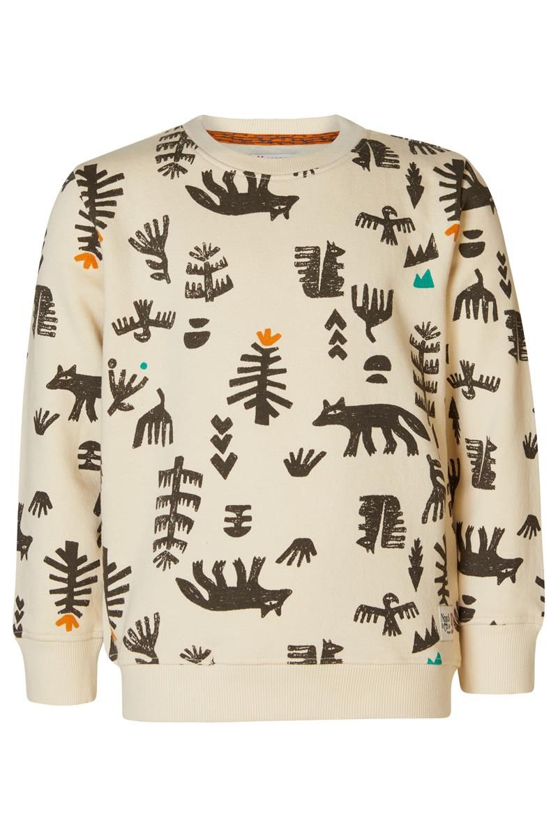 Noppies-Boys Sweater Hadera allover print-Fog